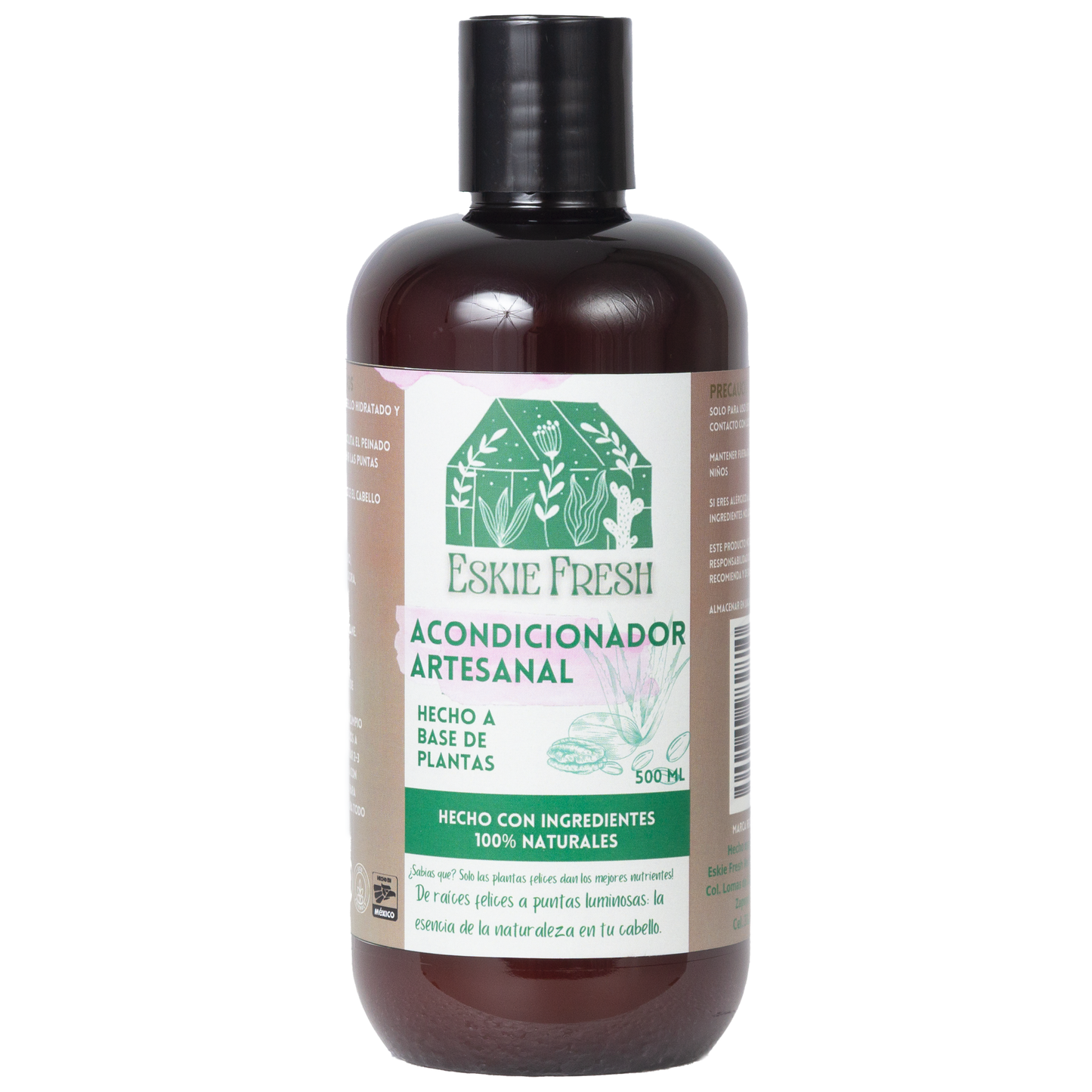 Acondicionador artesanal aloe vera y romero Eskie Fresh 500ml