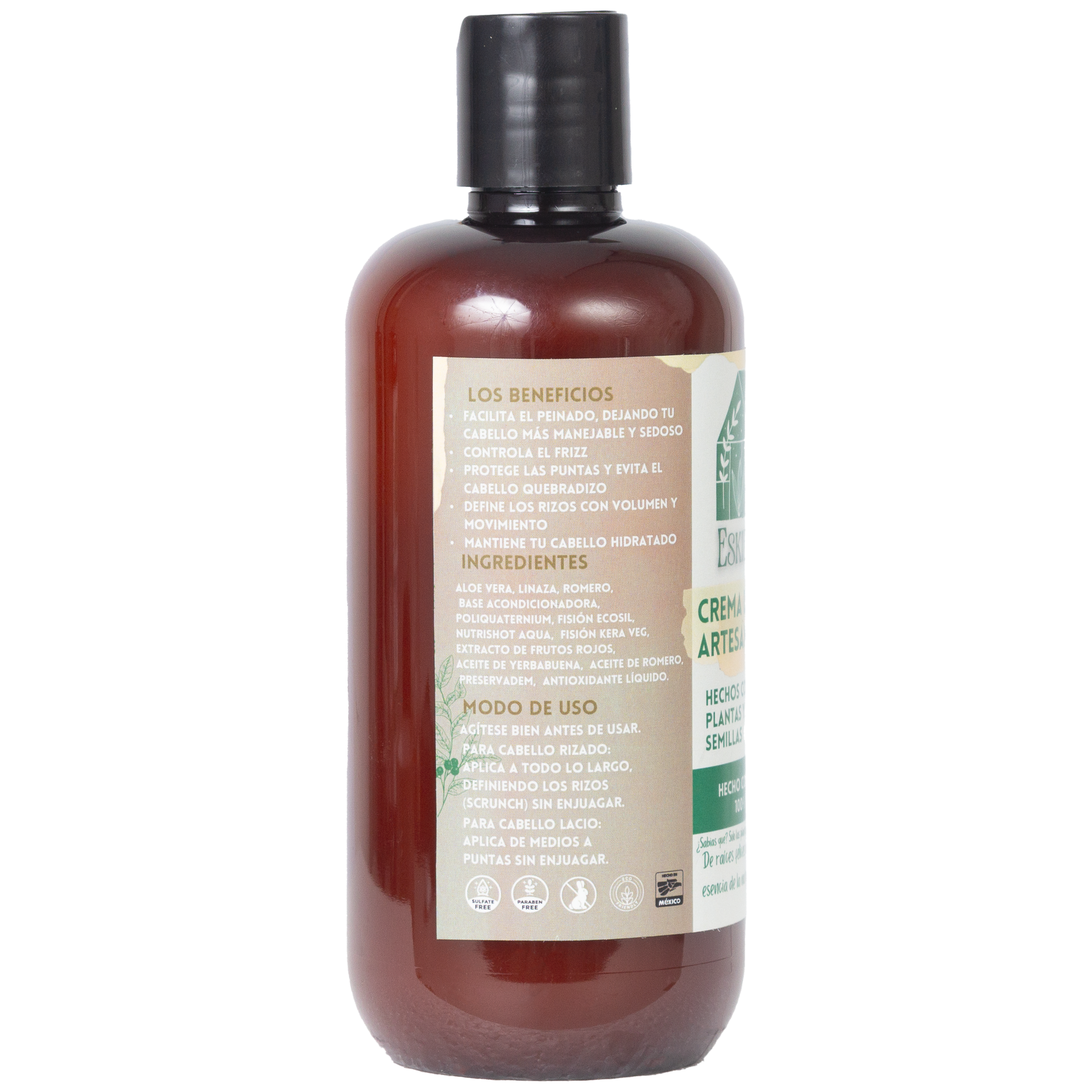 Crema de peinar natural sin químicos Eskie Fresh vista frontal